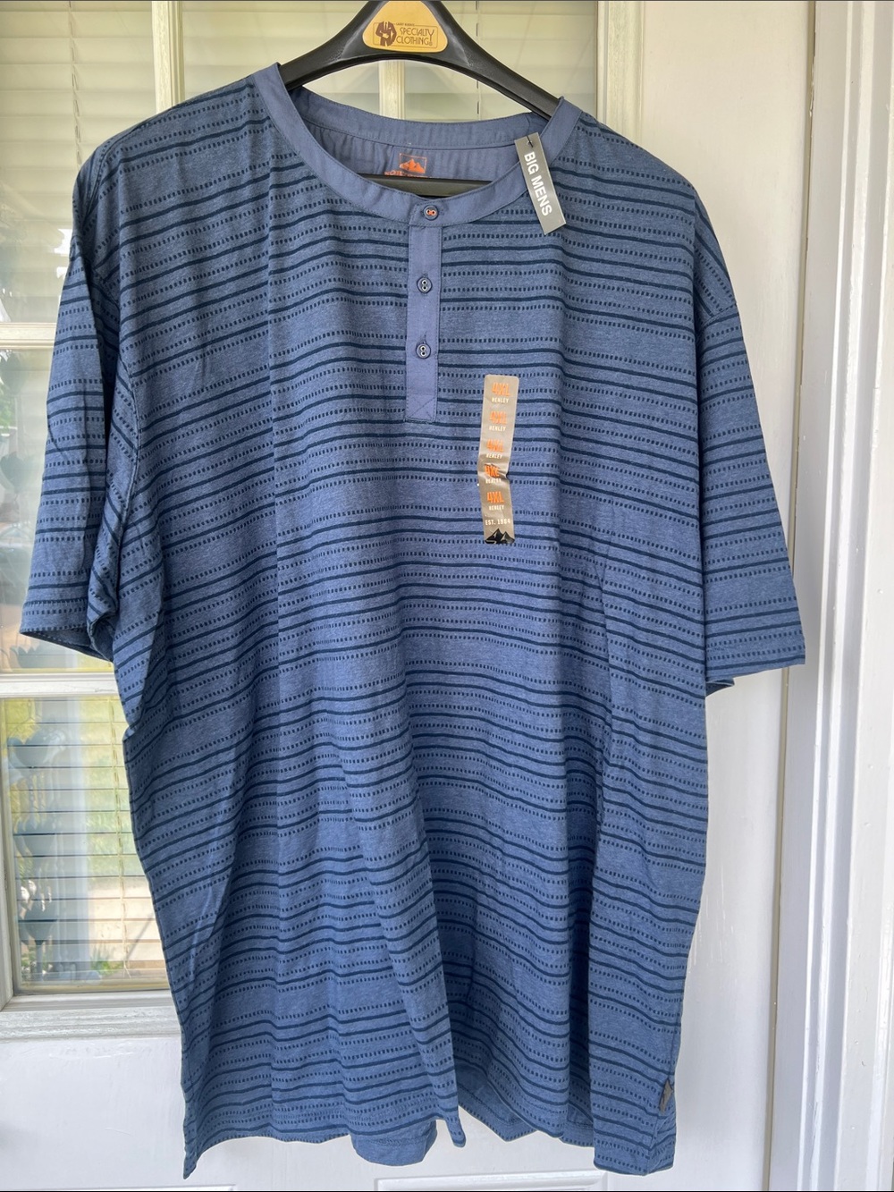Northwest Territory Men's Blue Short-Sleeve Henley Tee